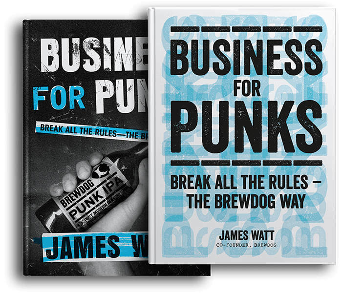 Two editions of Business for Punks by James Watt