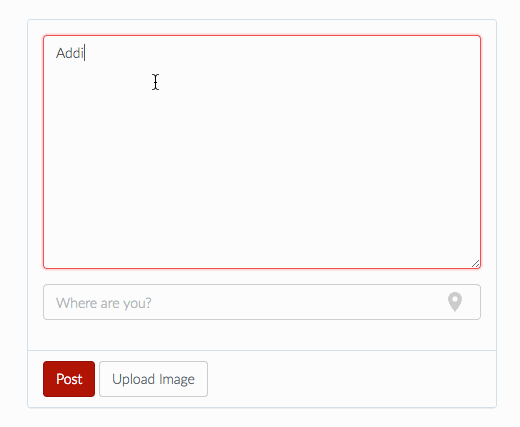 Animated demonstration of hashtag autocomplete suggestions appearing while composing a microblog post